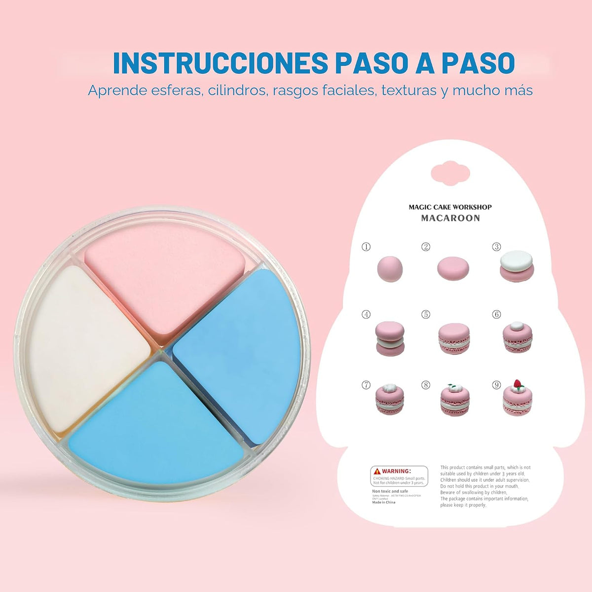 Kit de arcilla seca al aire - Temática de pastel, arcilla de
