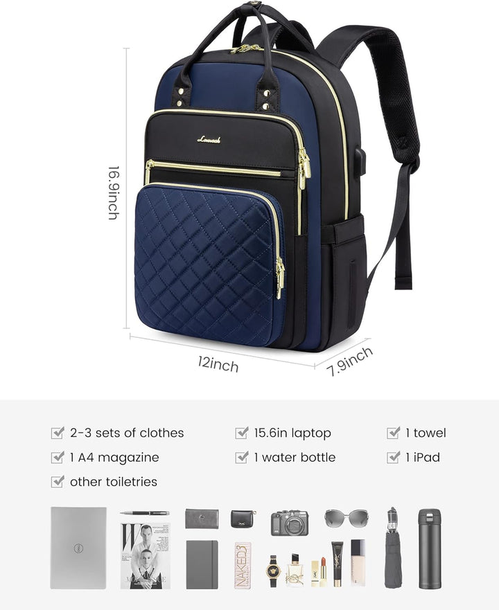 LOVEVOOK Mochila para computadora portátil para mujer, mochila para...