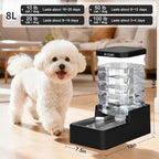 RIZZARI Dispensador de agua para perros con gravedad de 2.1 galones: sin