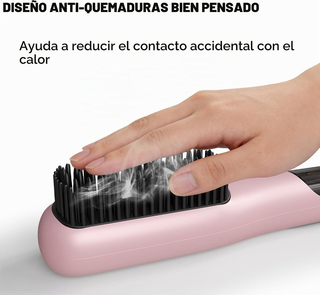 Miofen - Cepillo alisador de pelo a vapor, 3 en 1, cepillo alisador...
