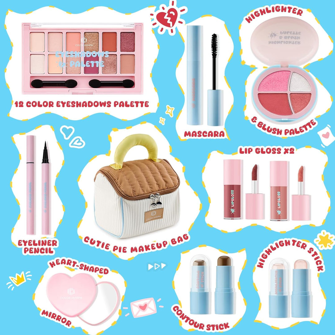 Color Nymph Set de maquillaje para adolescentes y niñas con bolso C...