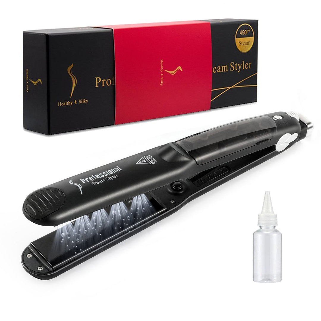 Plancha de pelo profesional de turmalina de cerámica 2 en 1, planch...