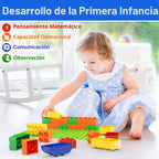 Bloques de construcción grandes para niños pequeños de 2 a 5 años, juego de