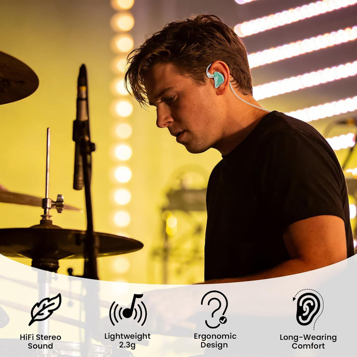 Auriculares BASN Bmaster con monitor en el oído, auriculares IEM de...