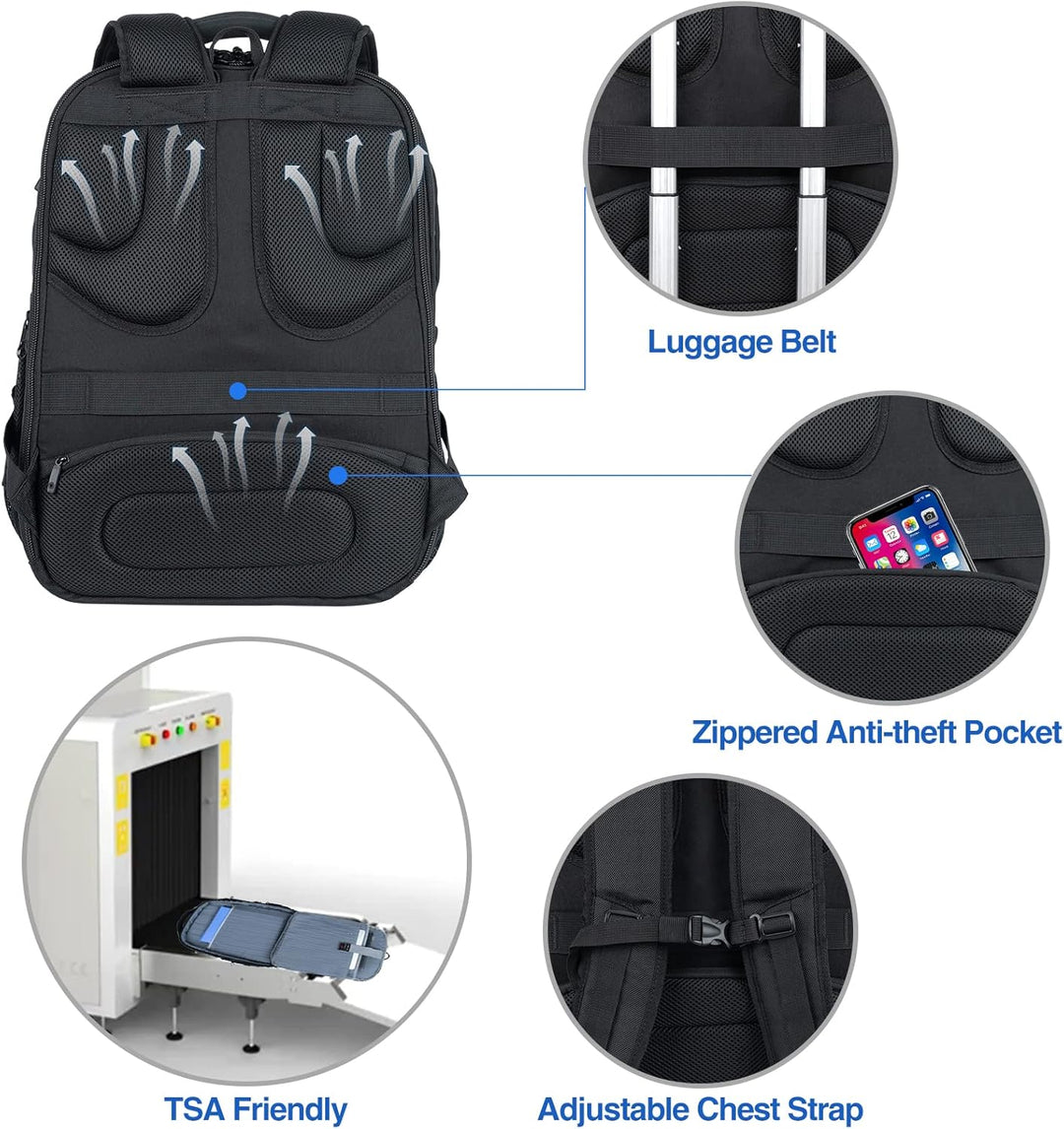 KROSER Mochila para Laptop de Viaje Amigable Mochila Hidrófuga Moch...
