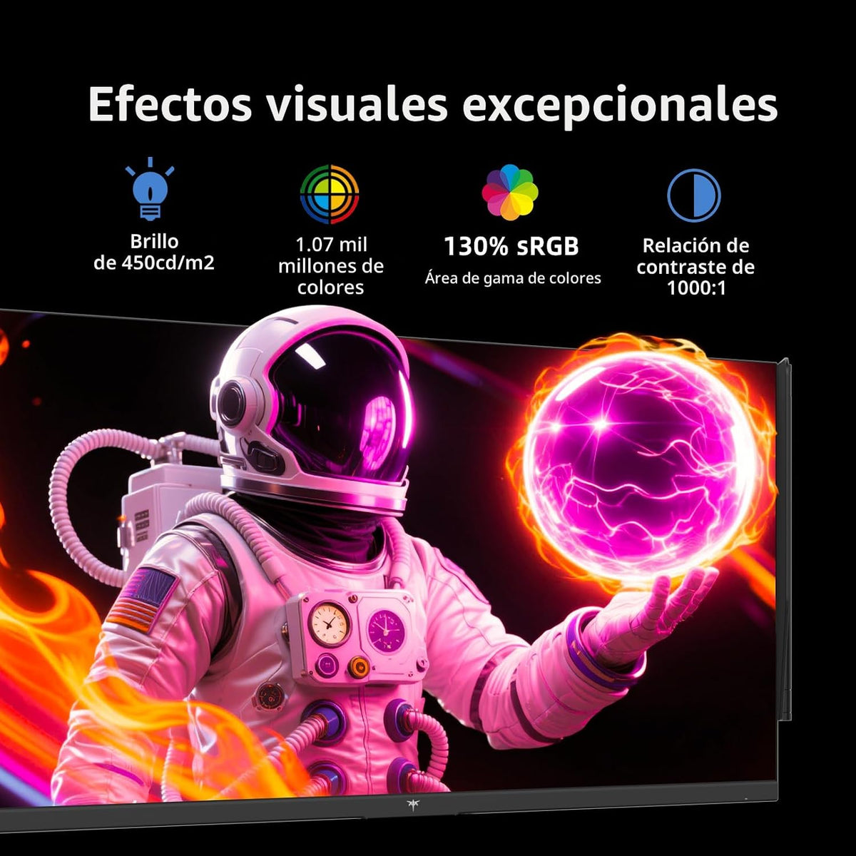 KTC 27 Pulgadas Monitor para Juegos 27M1, Monitor de Computadora 1440p 200Hz con Altavoces Integrados, Hasta 210Hz, 2K QHD IPS Rápido, Sincronización Adaptativa, 130% sRGB, ΔE＜2, Monitores de Altura
