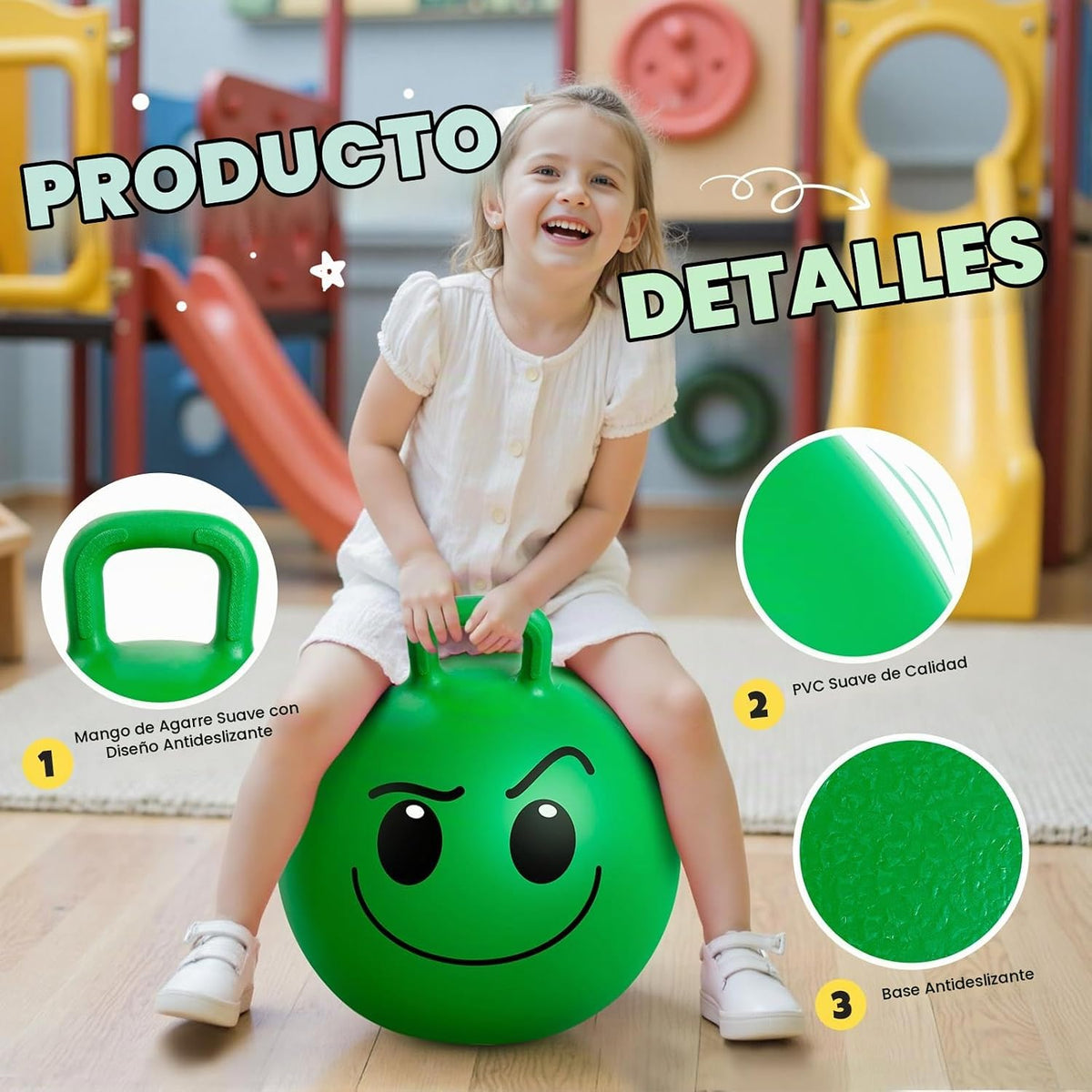 Upper Rider Paquete de 6 bolas de tolva para niños de 3 a 8 años, pelota