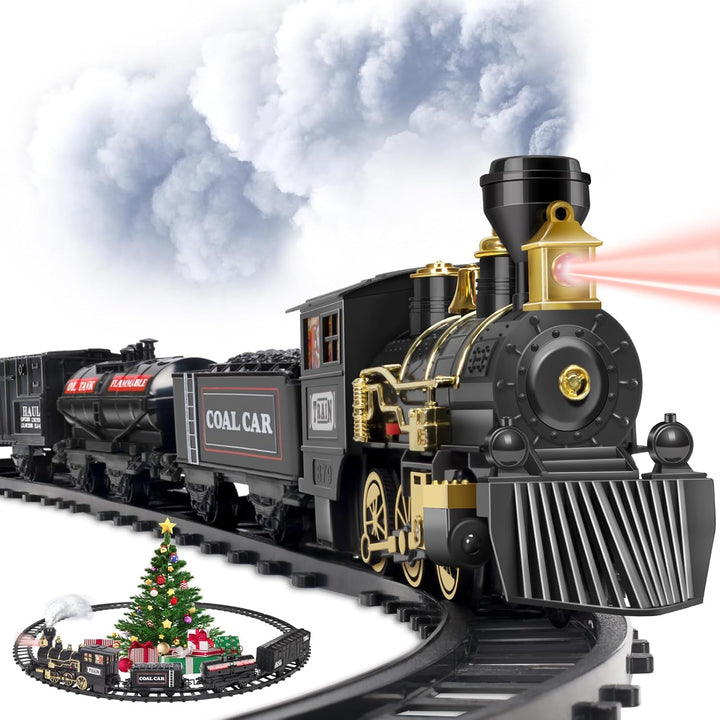 Gloween Tren para árbol de Navidad Juegos de tren de