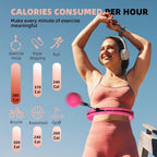 Infinity Hoop,2 en 1 Adjustable Fitness Hoop para Women Beginners