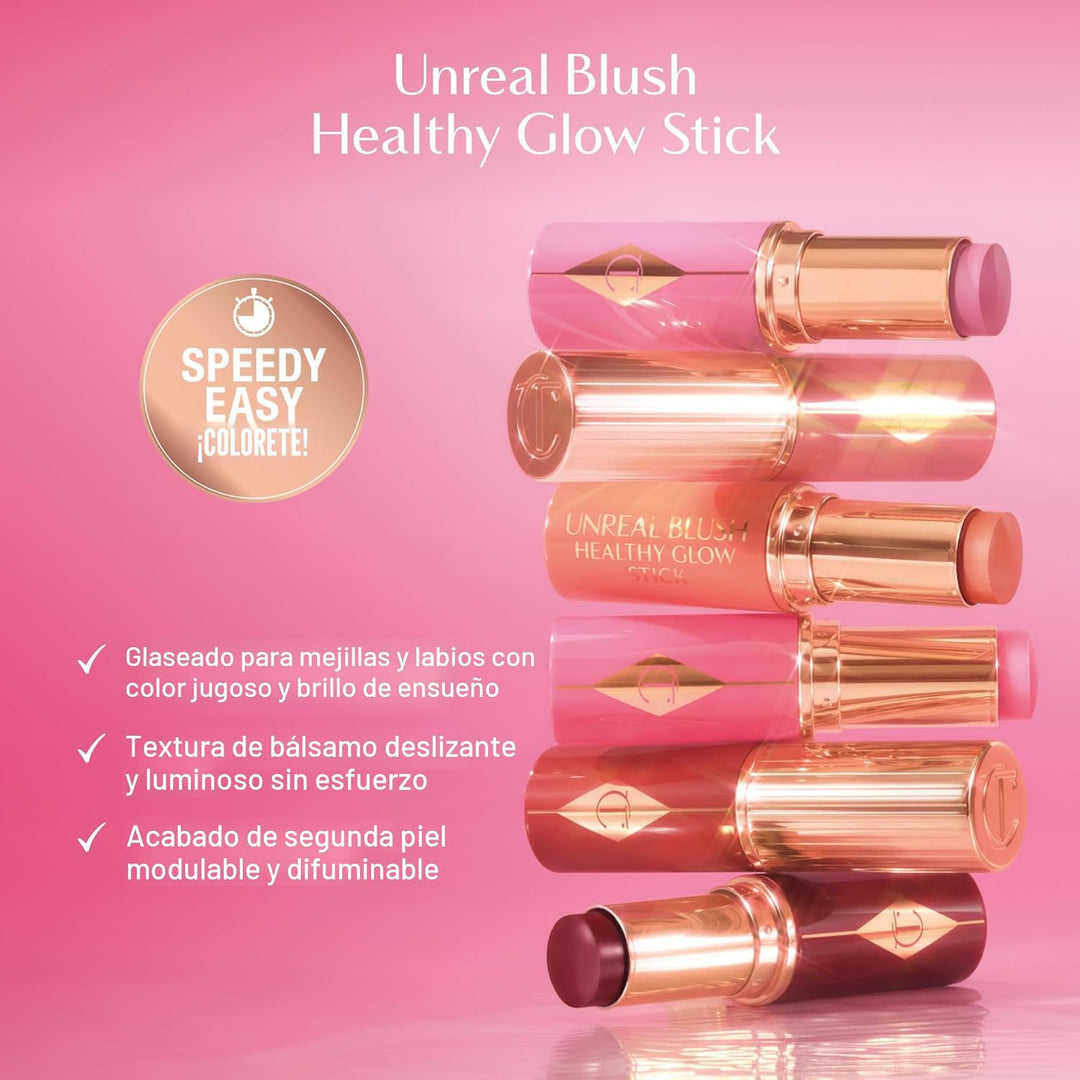 Charlotte Tilbury Unreal Healthy Glow Blush Stick - Buildable Cream...