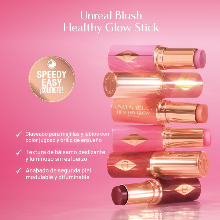 Charlotte Tilbury Unreal Healthy Glow Blush Stick - Buildable Cream...