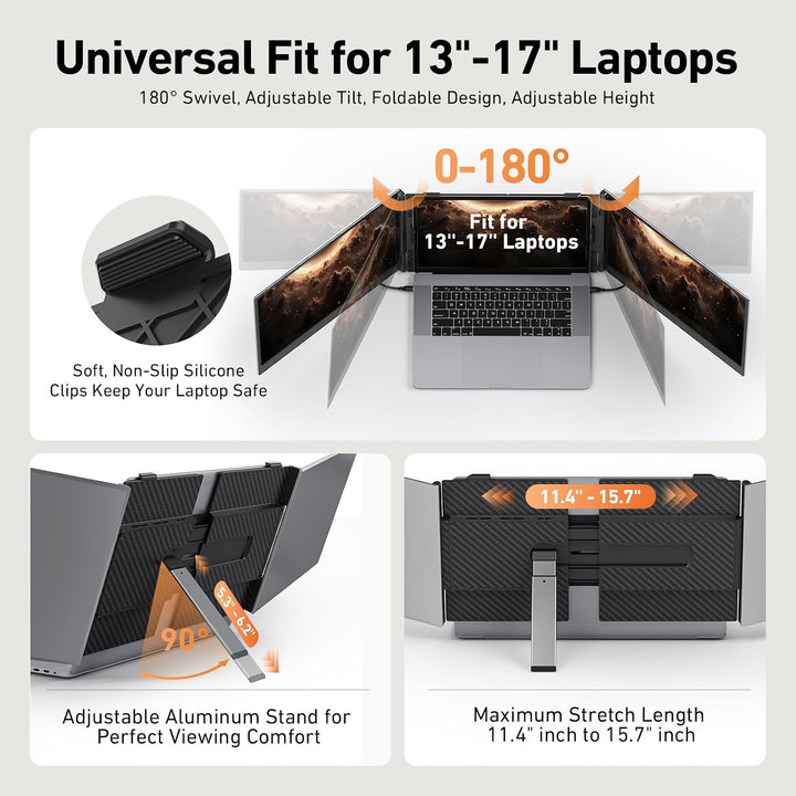 Vixtan Extensor de pantalla ultraligero para laptop de 2.2 libras,...