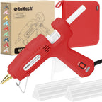 Pistola de pegamento caliente de tamaño completo con potencia dual de 60/100 W y 21 barras de pegamento caliente (7/16"), pistola de pegamento industrial de calentamiento rápido y resistencia