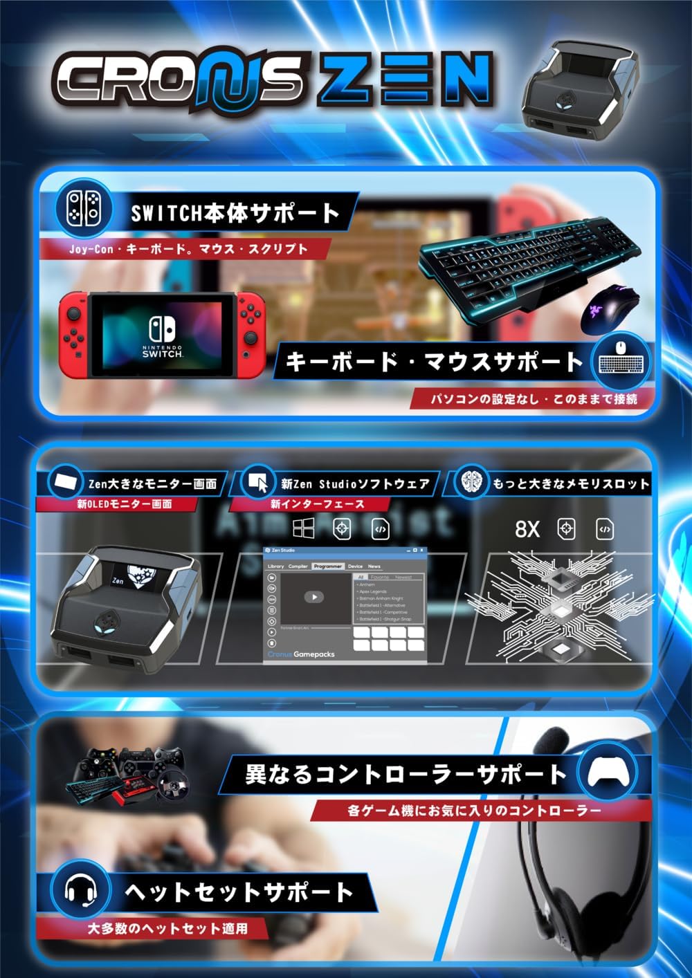 CronusZen for Nintendo PlayStation Xbox Switch