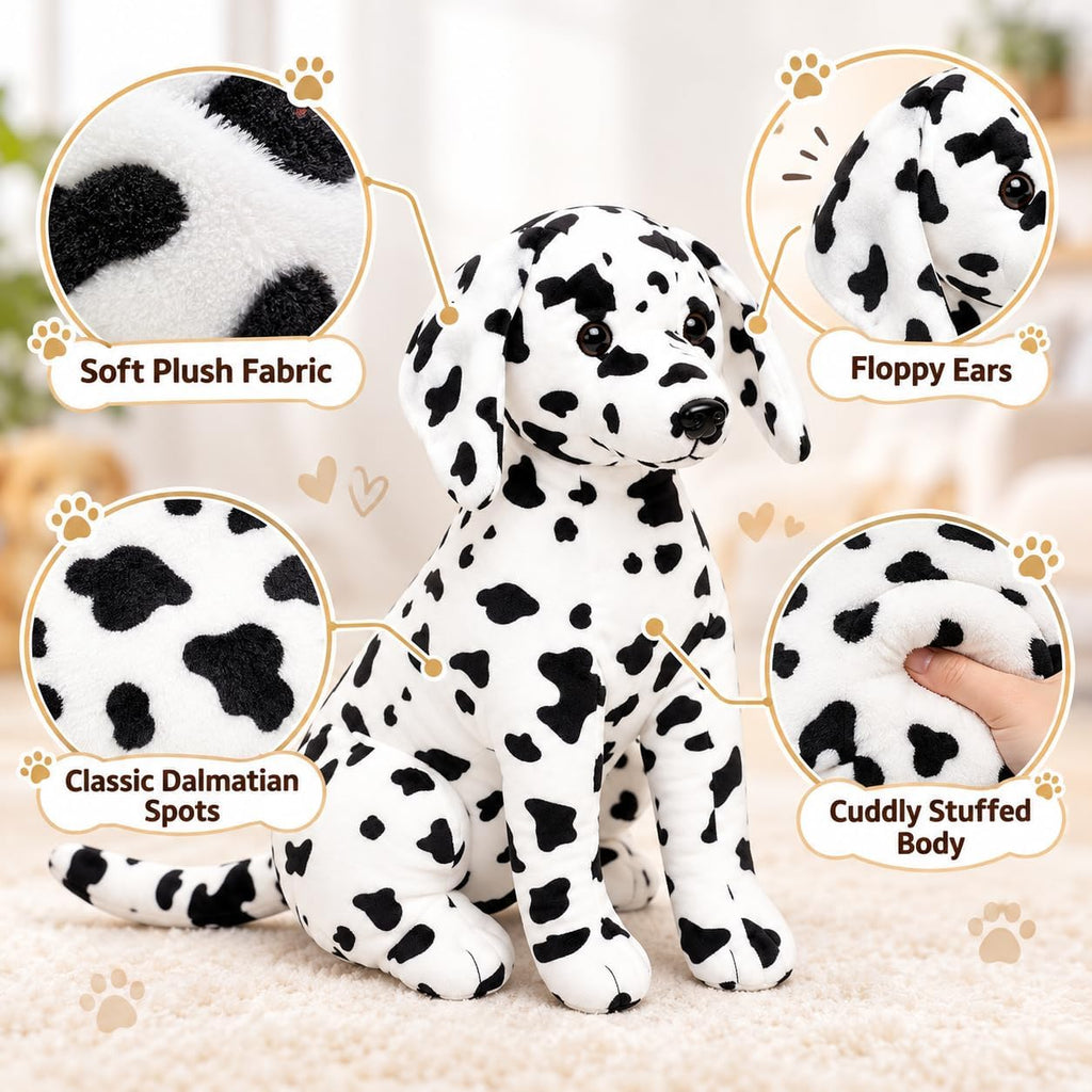 Juguetes de peluche dálmatas, 12 pulgadas