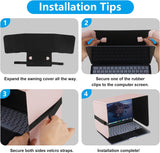 HoYiXi Parasol plegable para laptop y escudo de privacidad, se adap...