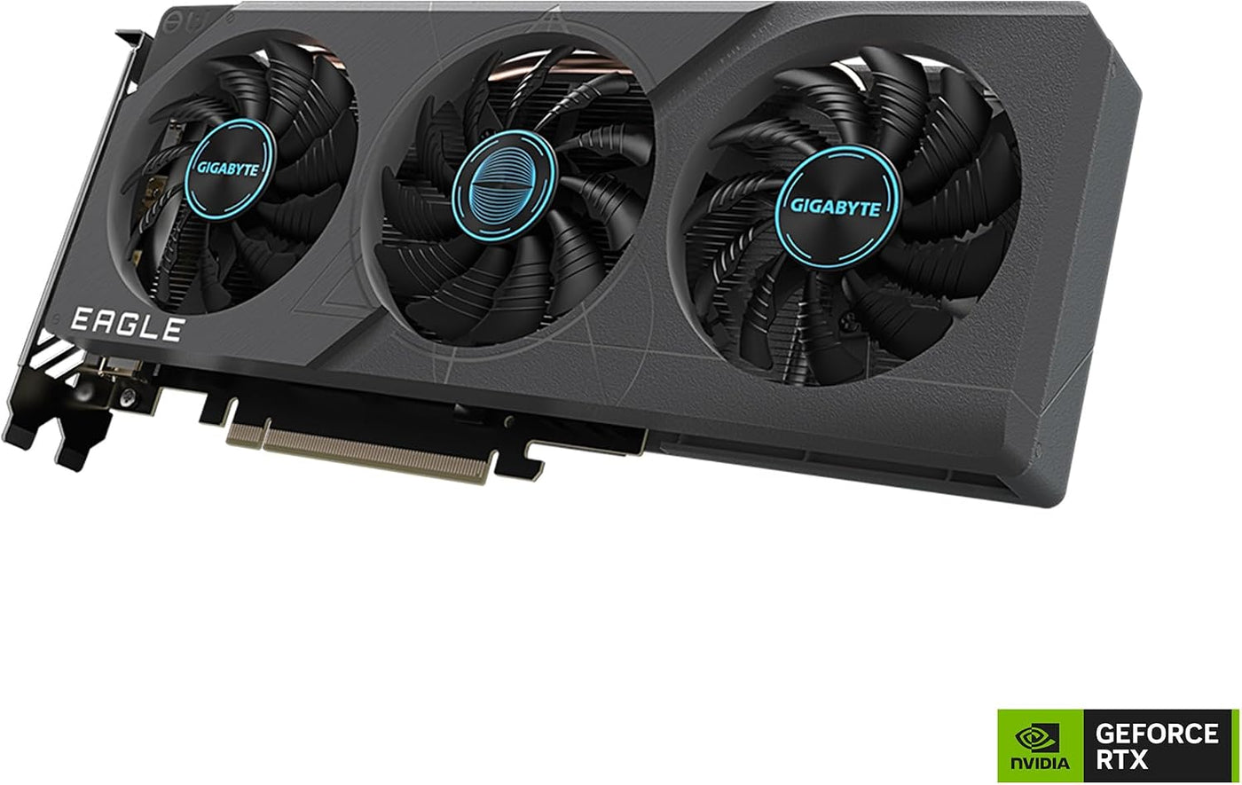 GIGABYTE - Tarjeta gráfica GeForce RTX 4060 Eagle OC 8G, 3 ventilad...