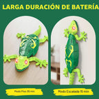 Gecko de escalada de pared a control remoto, lagarto recargable con control
