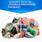 Recambio National Geographic de arena para pulidor de rocas, funciona con National Geographic, lortone, thumler y más
