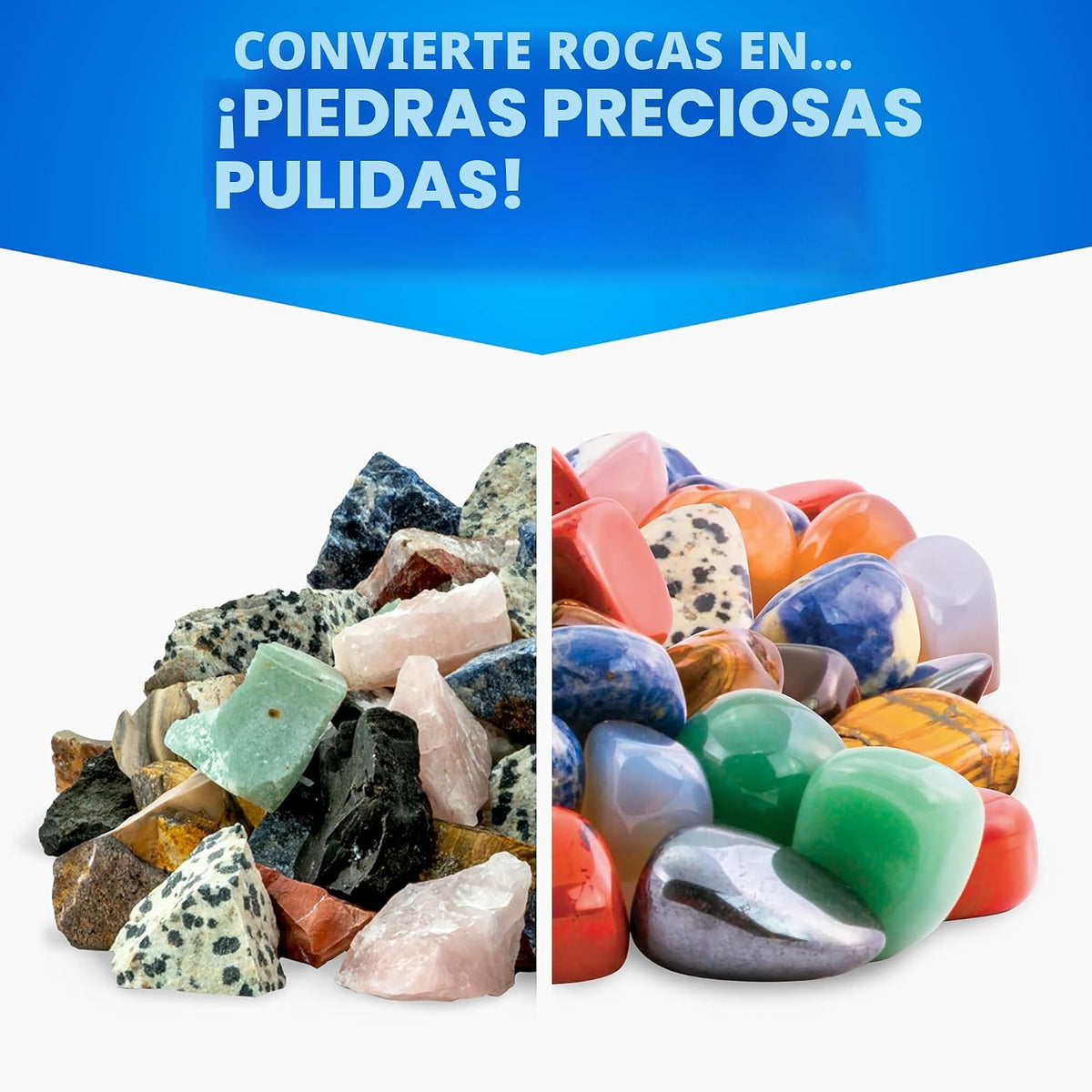 Recambio National Geographic de arena para pulidor de rocas, funciona con National Geographic, lortone, thumler y más