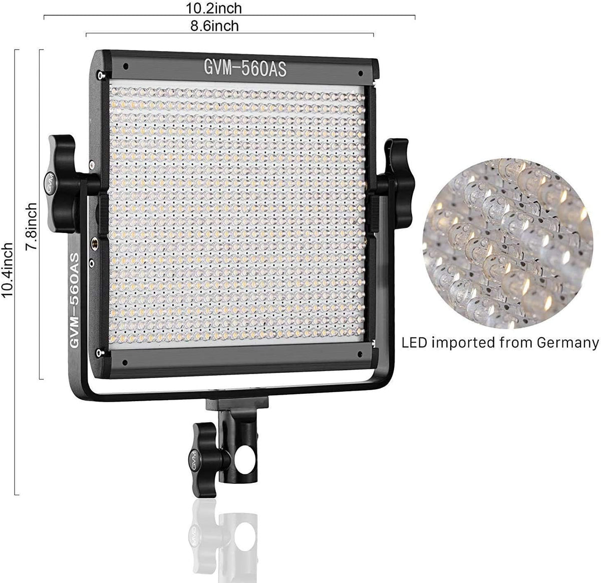 GVM - Luz de video LED 560, 3 paquetes de iluminación de fotografía...