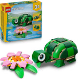 LEGO Creator 31377 - Tortuga 3 en 1 con una flor de lirio
