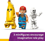 LEGO Fortnite Campamento de Peely y Sparkplug para niños -
