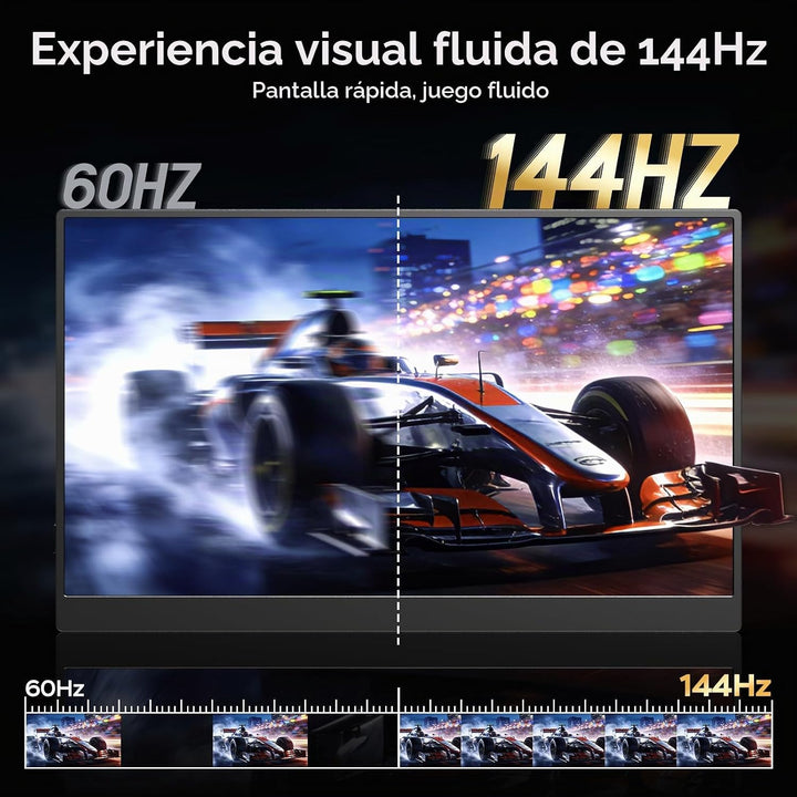 Yxk 17.3" Monitor portátil 1080P 144Hz IPS HDR | Pantalla de vi...