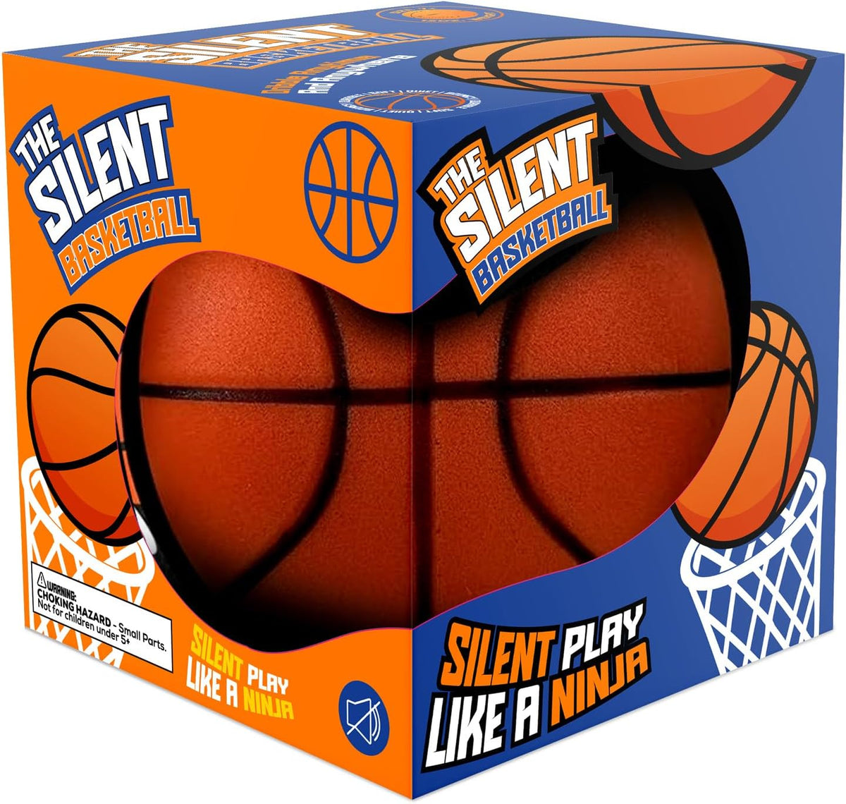 Rzkipdy Balón de baloncesto silencioso tamaño 5 (27.5") – Sin vacío en el envío - 2025 Balón de espuma suave sin aire de sonido silencioso para regate silencioso y entrenamiento en interiores