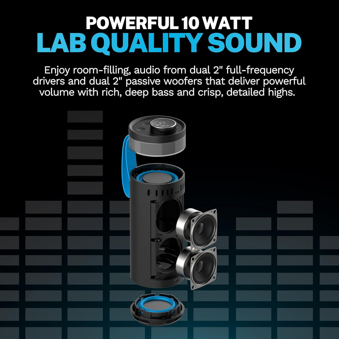 JLab Go Party - Altavoz Bluetooth portátil, color negro medianoche,...