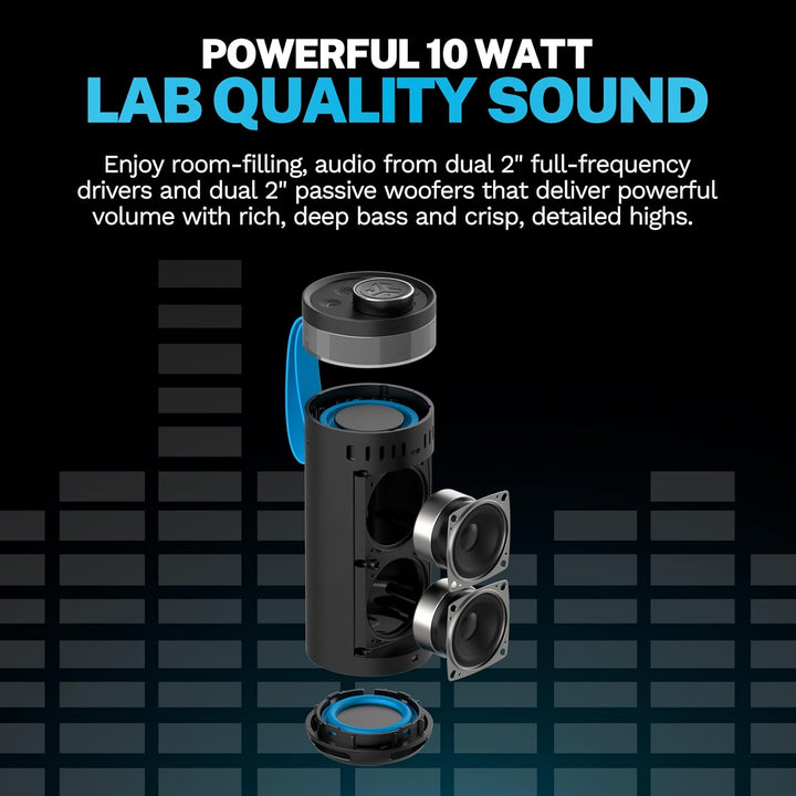 JLab Go Party - Altavoz Bluetooth portátil, color negro medianoche,...