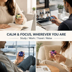 Paquete de 6 cubos sensoriales para adultos, juguetes sensoriales para aliviar la ansiedad de varios lados con modos silenciosos y audibles, cubo infinito, gadgets de mano para TDA/TDA/TDA/OCD