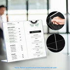 6 Pack L Shape Slanted Back 11x8.5 Plastic Sign Holders con Anti-Slip Pads, Business & Store Acrylic Tabletop Display Stand para Flyers, Menus, Documents, Price, Wedding, Party Decoration