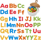 JoyCat Letras magnéticas del alfabeto de silicona, 26 minúsculas, Color apagado, Lowercase Letters