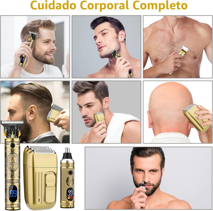 Saoilli Cortador de pelo profesional para hombres, juego de cortape...