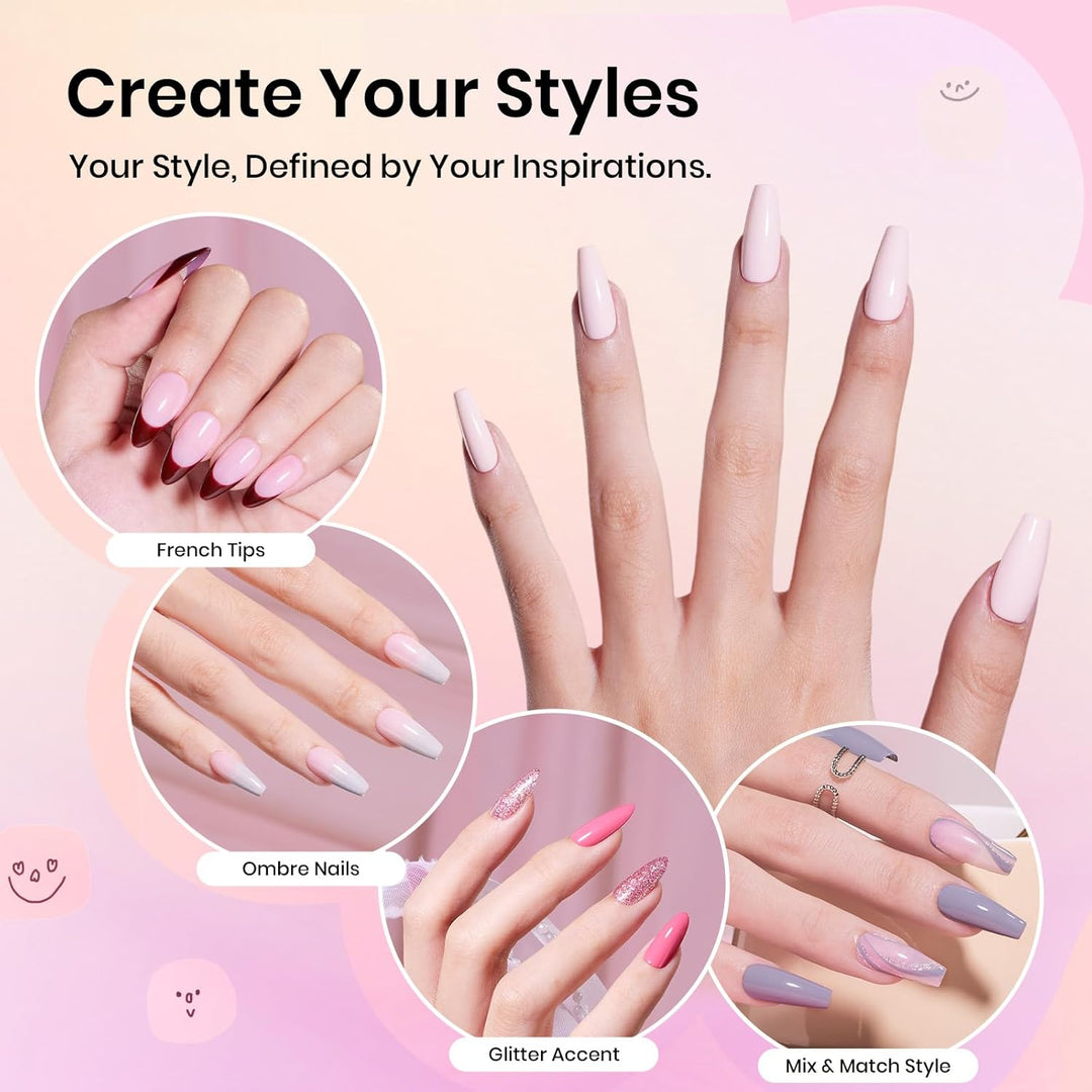 Beetles Stay Shining - Kit de 23 esmaltes de uñas de gel con luz UV...