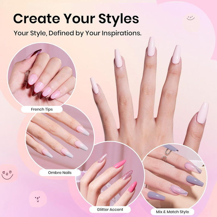 Beetles Stay Shining - Kit de 23 esmaltes de uñas de gel con luz UV...