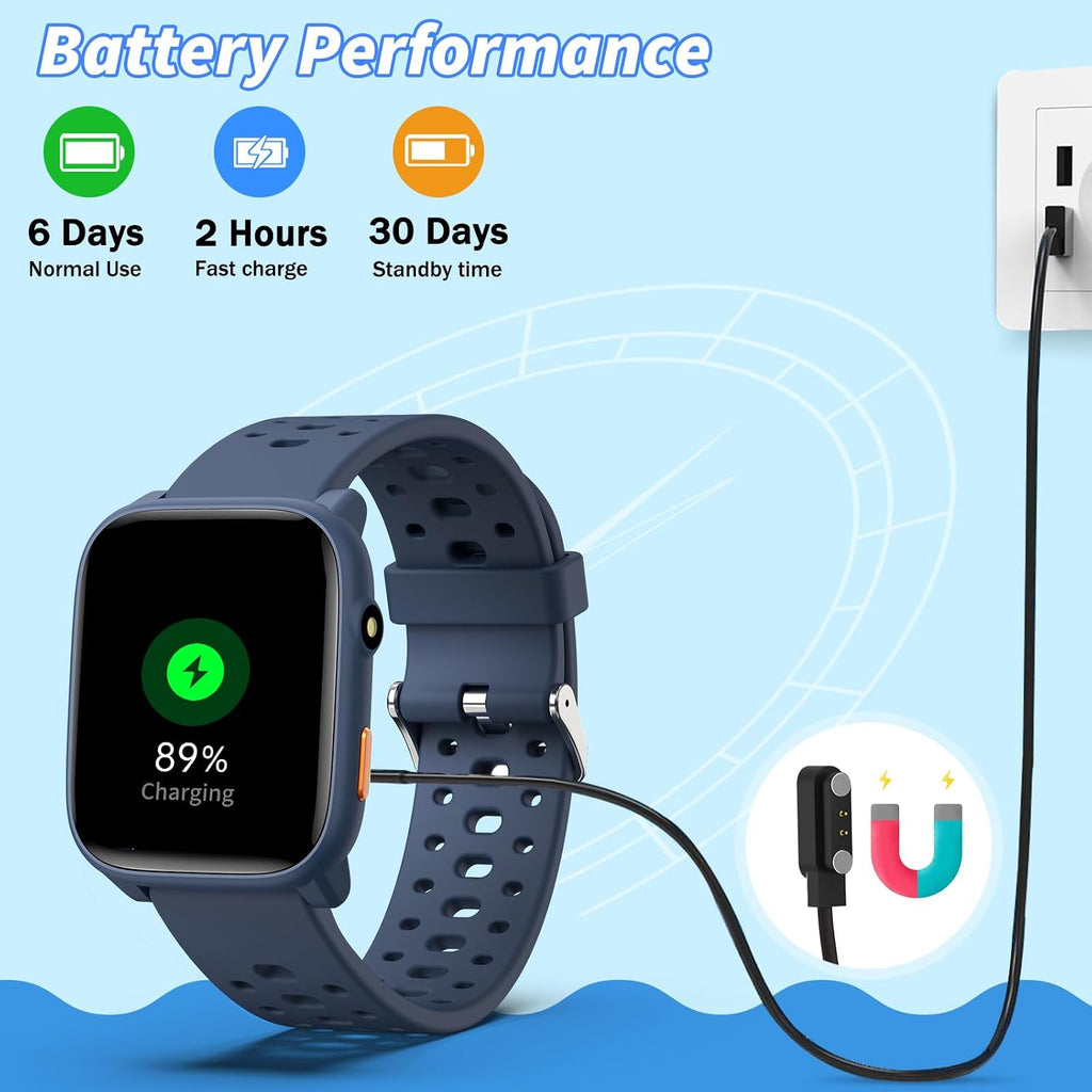 Reloj inteligente, monitor de ritmo cardíaco de 1.83 pulgadas, monitor de sueño, podómetro, despertador, linterna