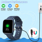 Reloj inteligente, monitor de ritmo cardíaco de 1.83 pulgadas, monitor de sueño, podómetro, despertador, linterna