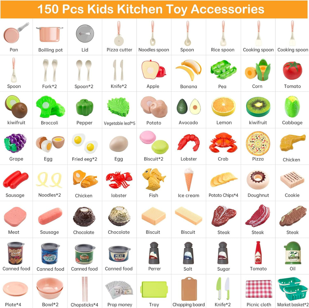 Juego de cocina de 150 piezas, accesorios de utensilios de cocina d...