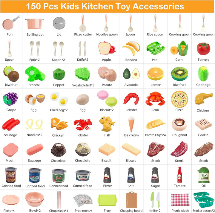 Juego de cocina de 150 piezas, accesorios de utensilios de cocina d...