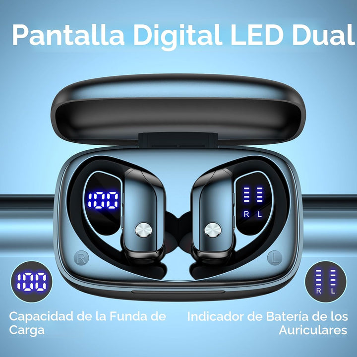 Auriculares inalámbricos bmani, auriculares Bluetooth con 80 horas...