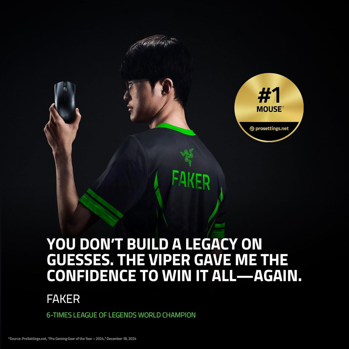 Razer Viper V3 Pro Wireless Esports Gaming Mouse simétrico, ligero...