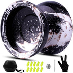 FETESNICE Yoyo profesional Yoyo de mariposa Y26 - Yoyo giratorio de dedo de doble modo receptivo/no responde, para niños, adultos y jugadores de competencia | Yoyo profesional con 10 cuerdas + estuche