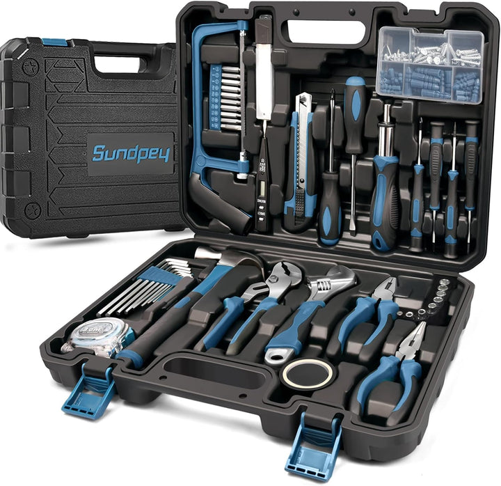 Sundpey Kit de herramientas para el hogar, 148 piezas, juego de her...