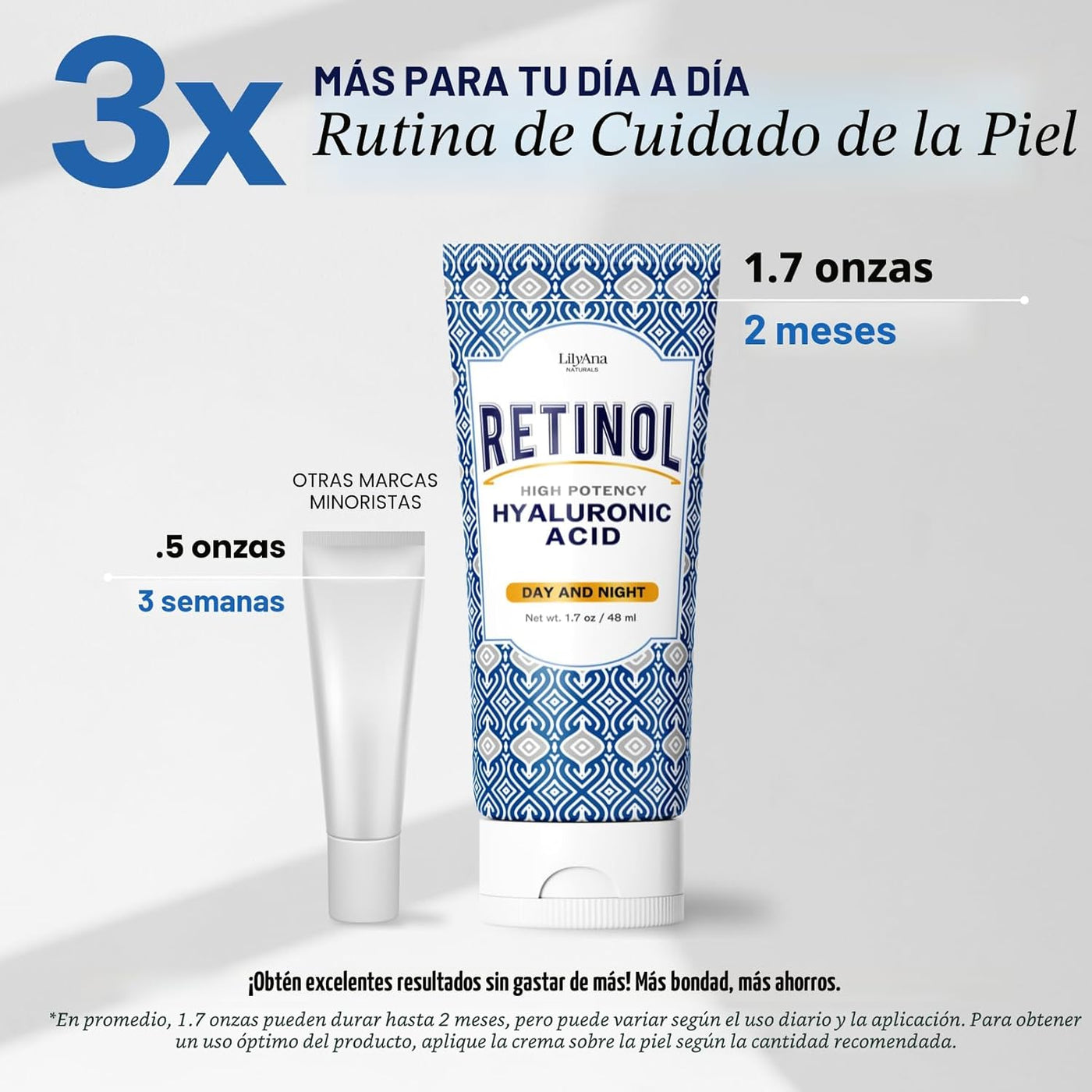 LilyAna Naturals Crema Facial Anti-Edad con Retinol para Mujeres \u...