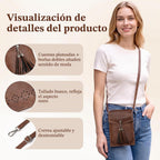 Bolso cruzado pequeño para mujer, bolso tipo cartera con borlas, regalos para niñas adolescentes