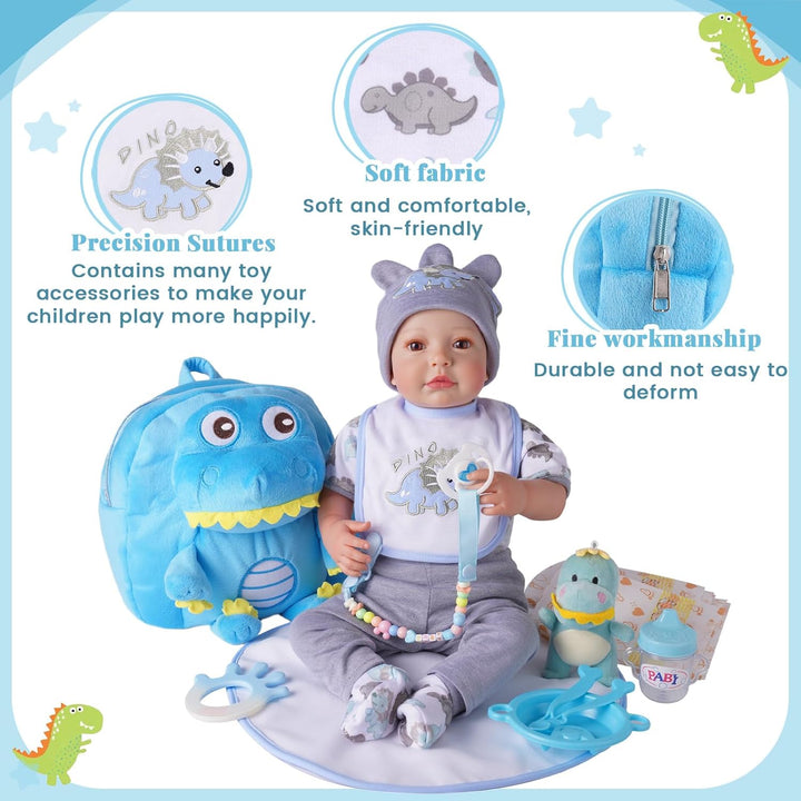 BABESIDE 18 piezas de accesorios de muñeca Reborn para muñecas de 1...