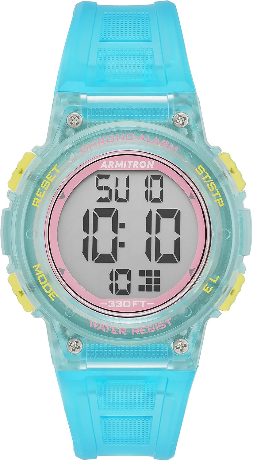Armitron Sport Reloj Cronógrafo Digital para Mujer con Correa de Resina
