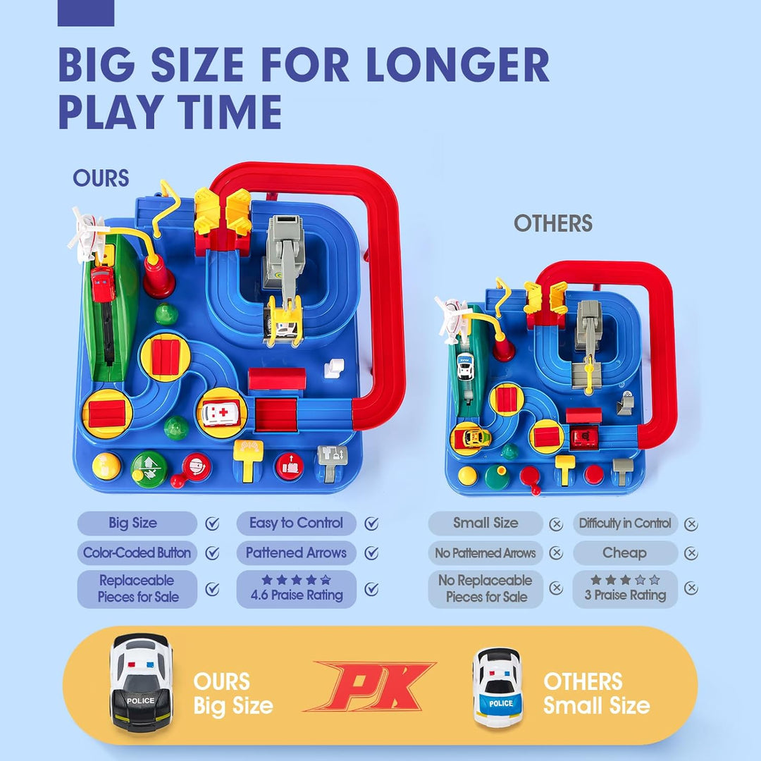 CubicFun Pistas de carreras para niños juguetes de